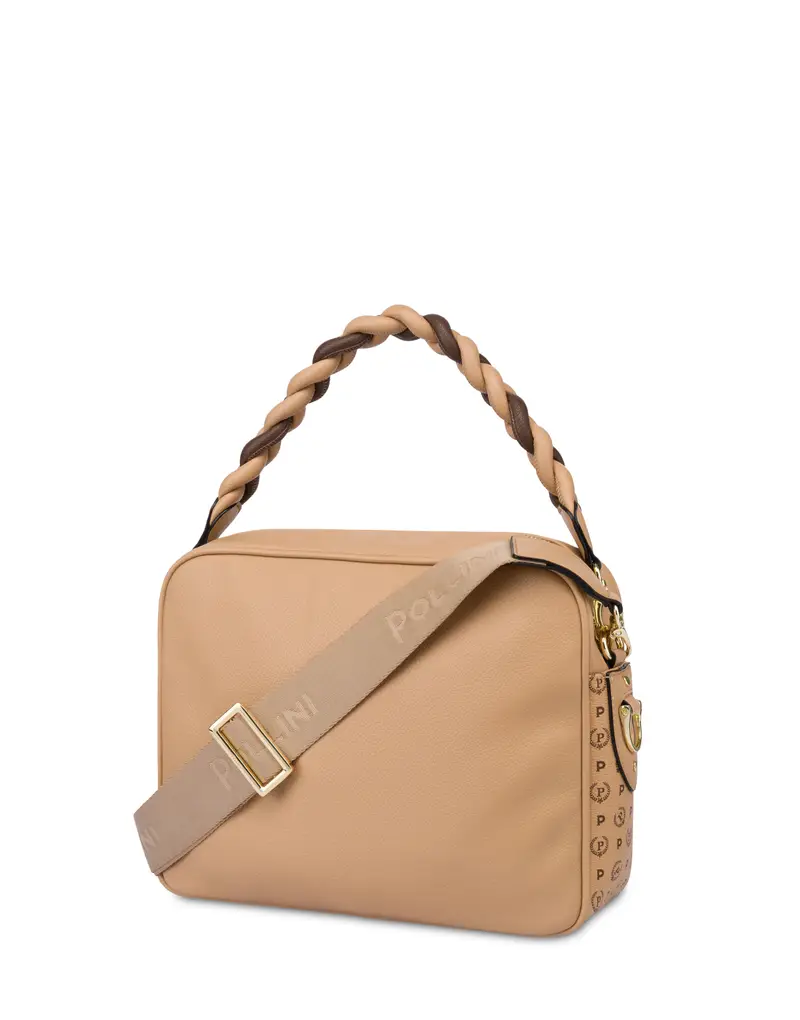Small Crossbody Bag Carisma CREMA/CREMA/MARRONE, Pollini Bianco miniatura 2