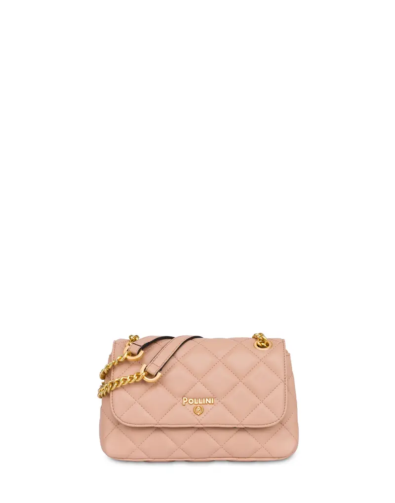 Small Shoulder Bag Waltzer Night NUDE, Pollini Bianco