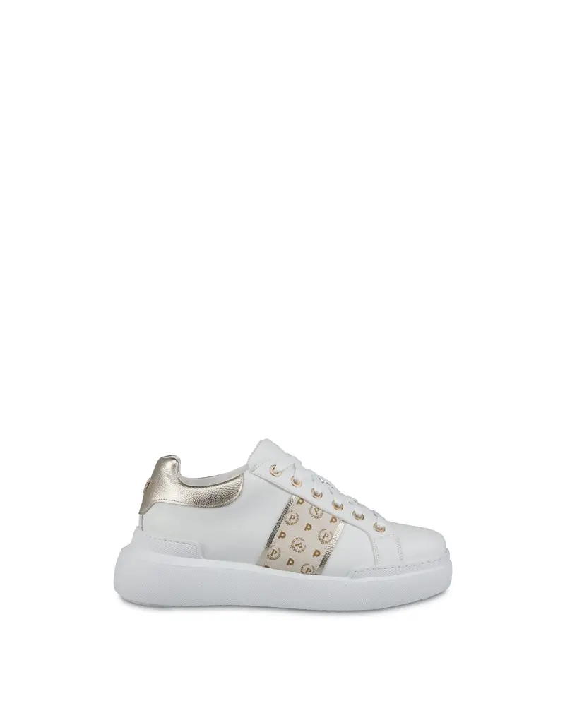 Sneakers Carrie Heritage AVORIO/PLATINO/BIANCO, Pollini