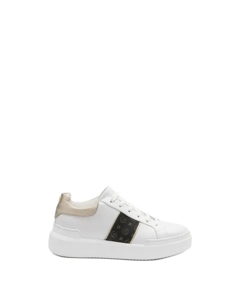 Sneakers Carrie Heritage NERO/PLATINO/BIANCO, Pollini