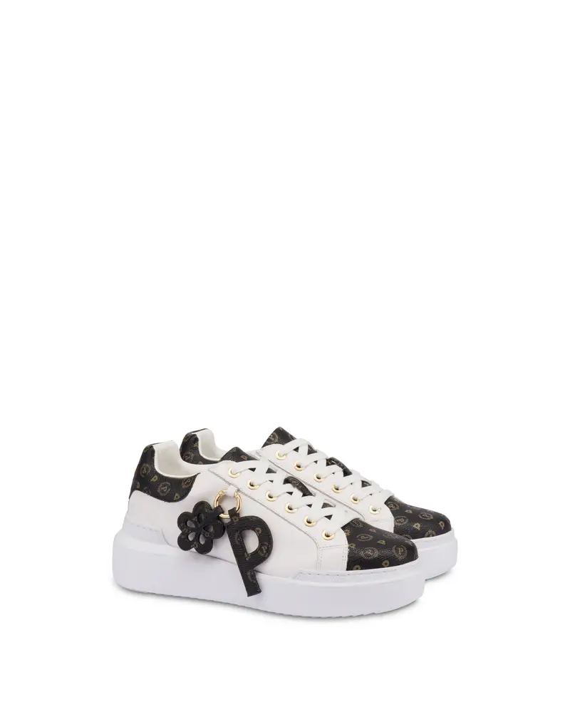Sneakers con charm Heritage Carry NERO, Pollini miniatura 2