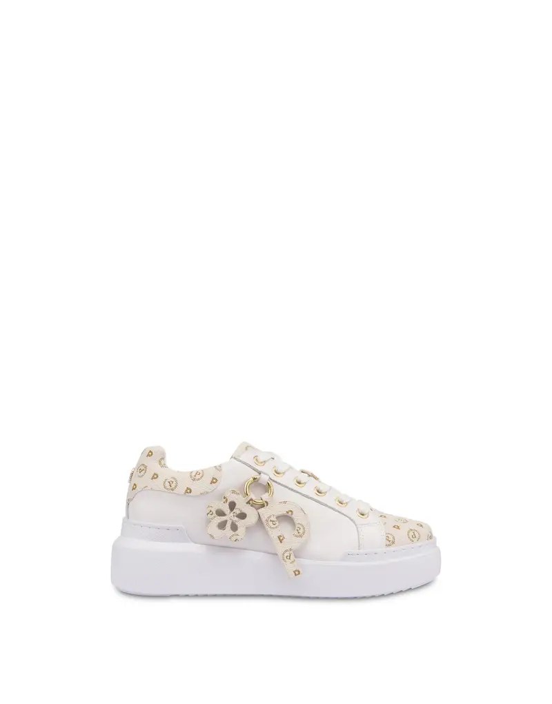 Sneakers con charm Heritage Carry , Pollini Bianco