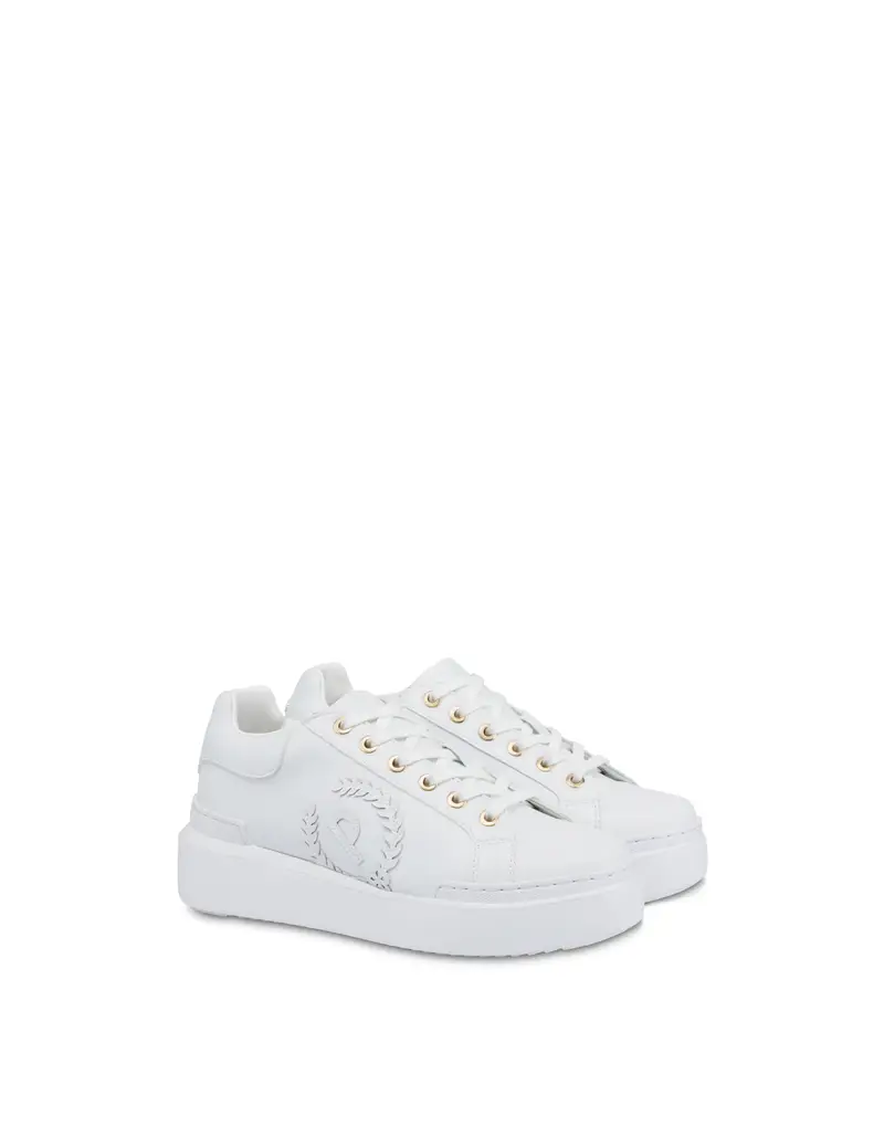 Sneakers Diamond Carrie in PU BIANCO/BIANCO, Pollini miniatura 2