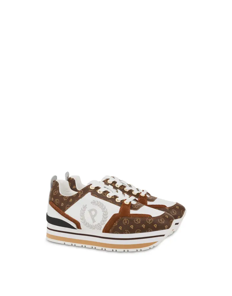 Sneakers in vitello Heritage Forever MARRONE/MARRONE/BIANCO, Pollini miniatura 2