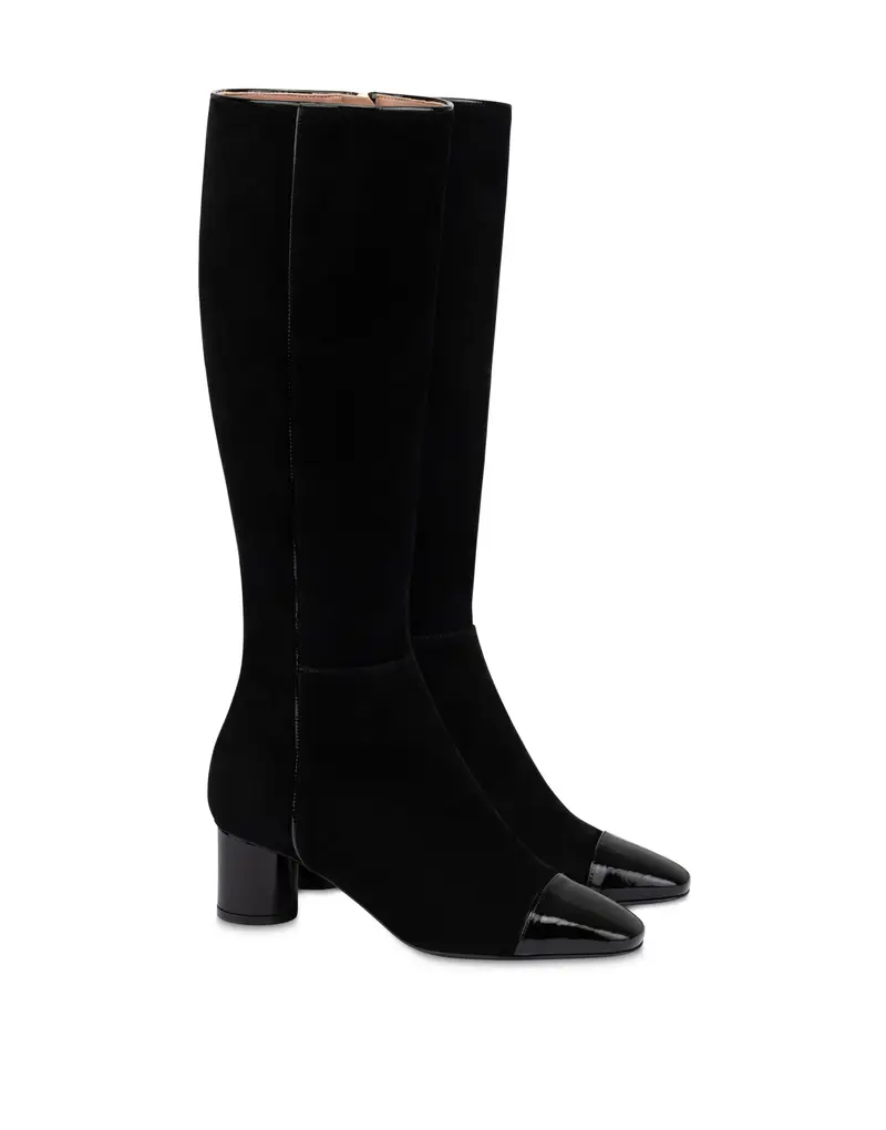 Stivale Boheme in Camoscio NERO/NERO, Pollini miniatura 2