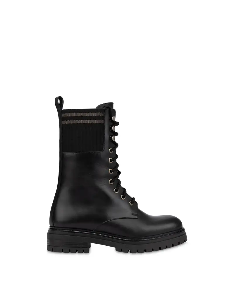 Stivale Combat Moorland in Vitello NERO, Pollini