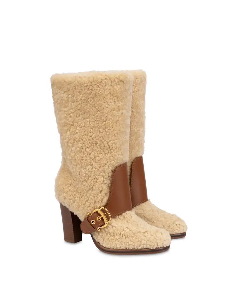 Stivale Fence in Montone, Pollini Bianco miniatura 2