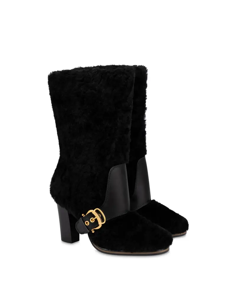 Stivale Fence in Montone, Pollini Nero miniatura 2