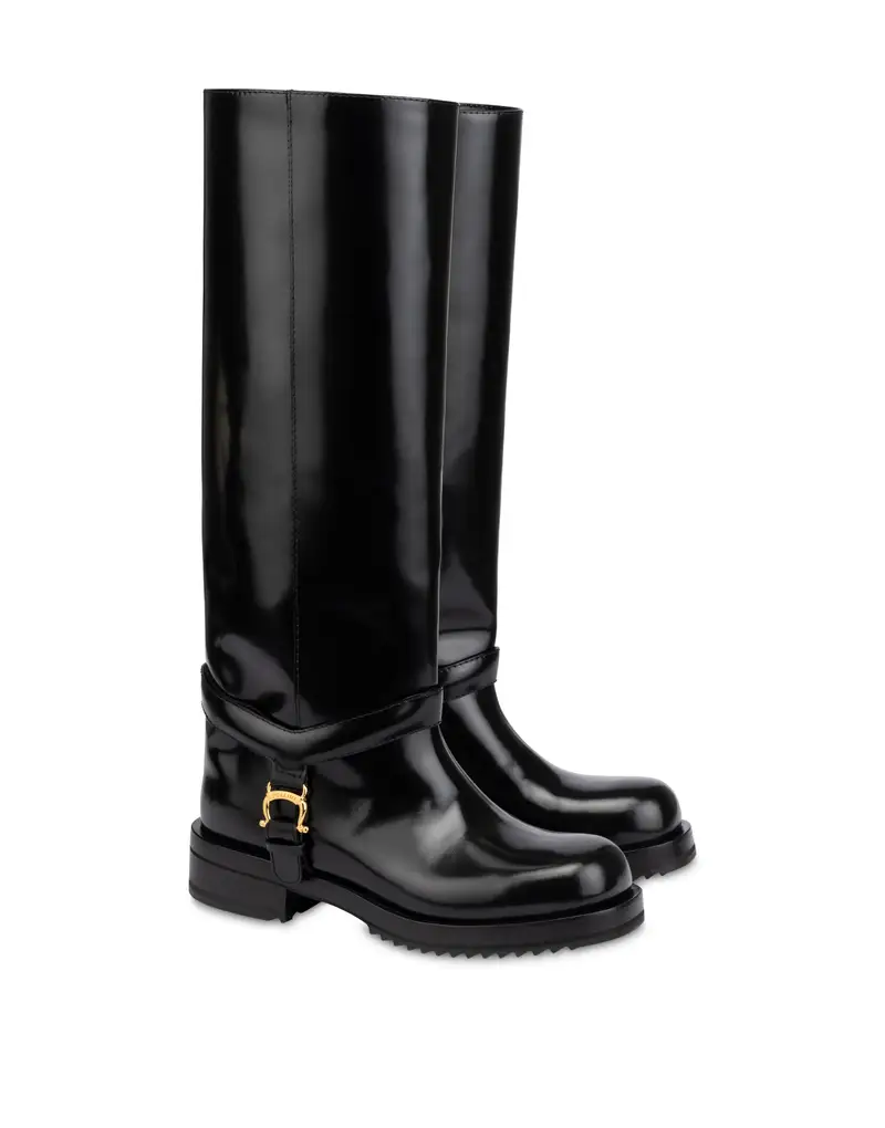 Stivale Mia in Vitello Abrasivato, Pollini Nero miniatura 2