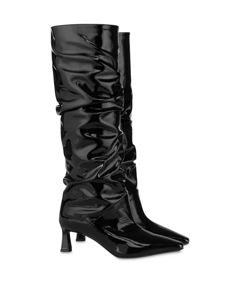 Stivale Plie in Vernice NERO, Pollini miniatura 2