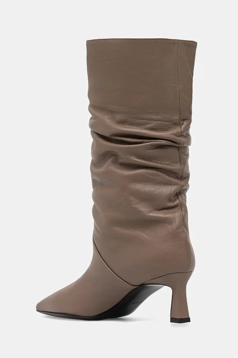 stivaletti alla caviglia in pelle donna colore marrone SA24115C0NTE0135 miniatura 3