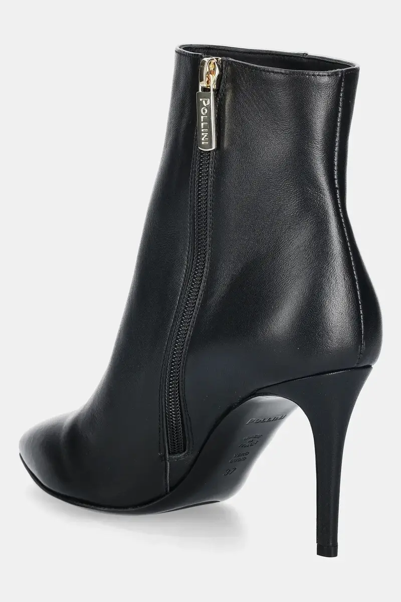 stivaletti alla caviglia in pelle donna colore nero SA21038M0NTE0000 miniatura 3