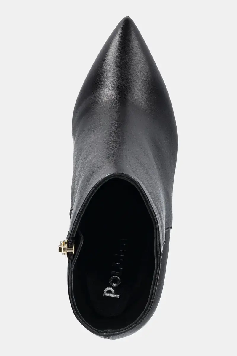 stivaletti alla caviglia in pelle donna colore nero SA21038M0NTE0000 miniatura 4