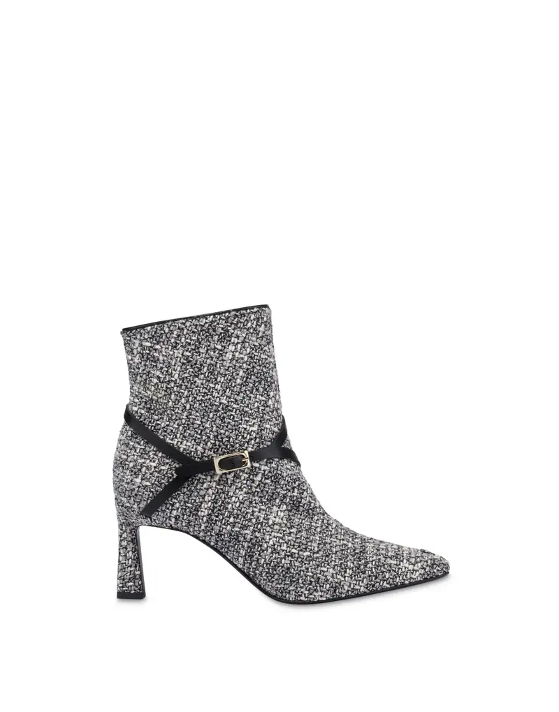 Stivaletto Double U in Tessuto BIANCO-FOG/NERO, Pollini