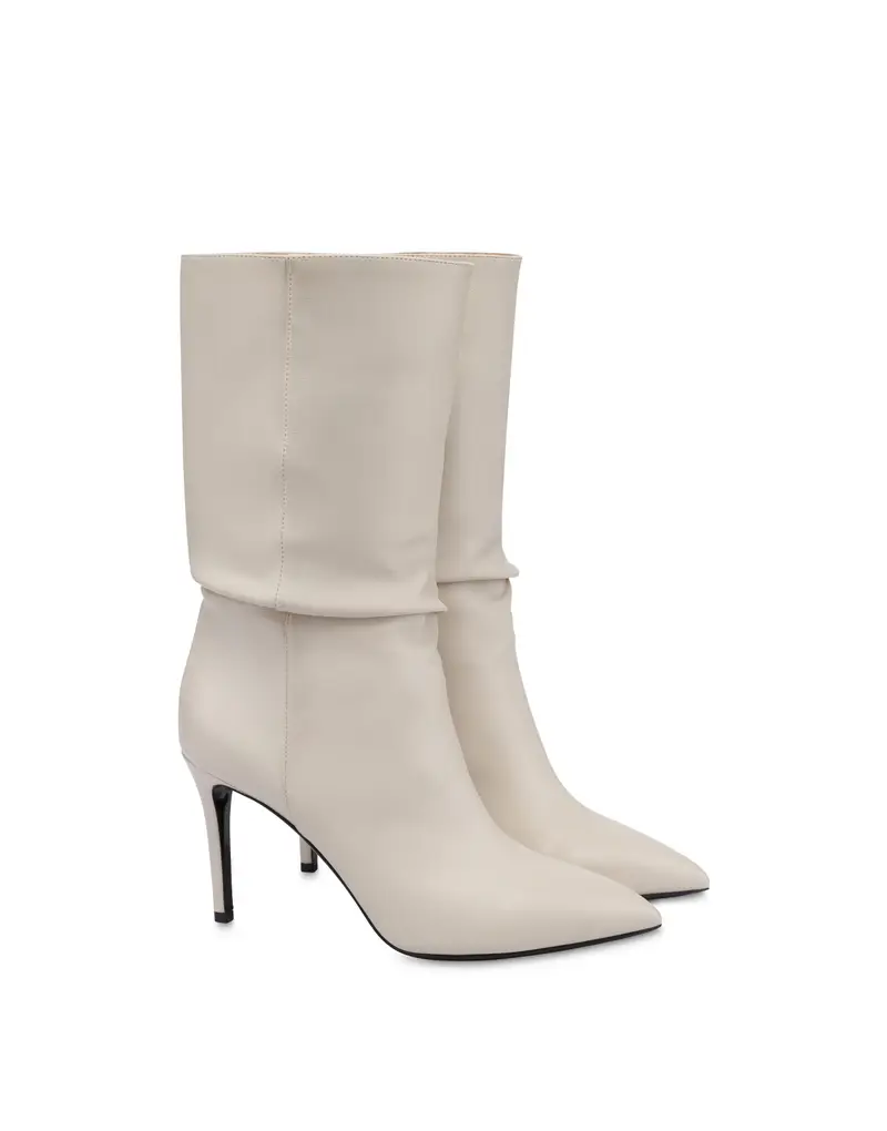 Stivaletto Essential in Nappa GHIACCIO, Pollini Bianco miniatura 2