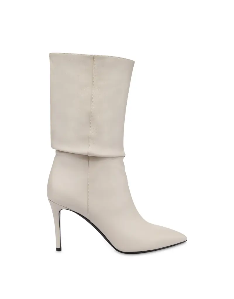 Stivaletto Essential in Nappa GHIACCIO, Pollini Bianco