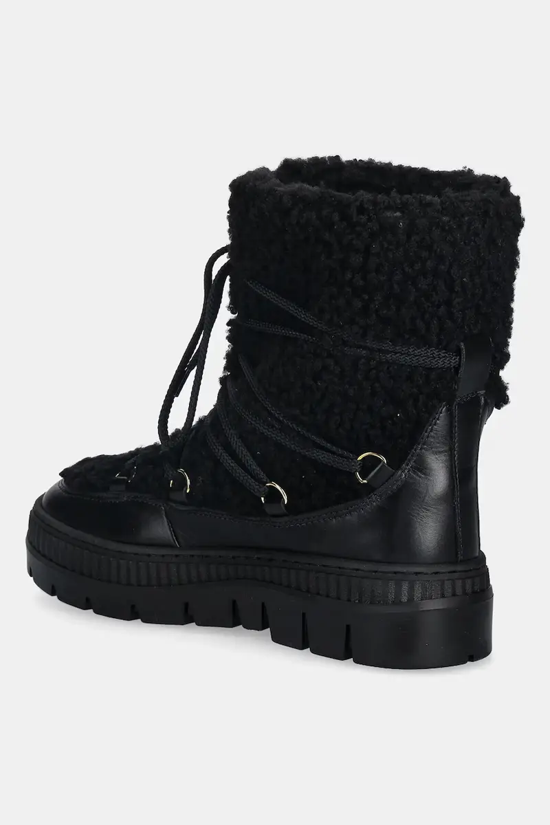 stivali da neve in pelle colore nero SA24235H0NTX100A miniatura 3