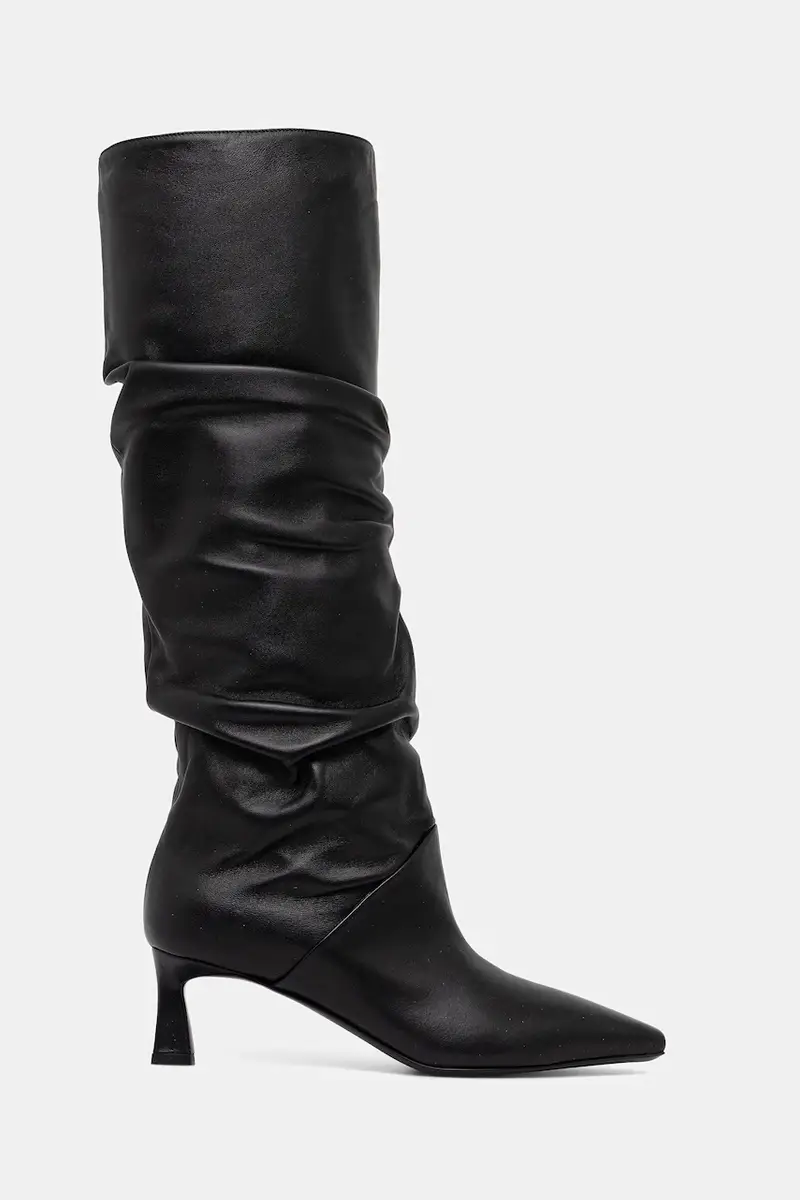 stivali in pelle colore nero SA26115M0NTE0000 miniatura 2