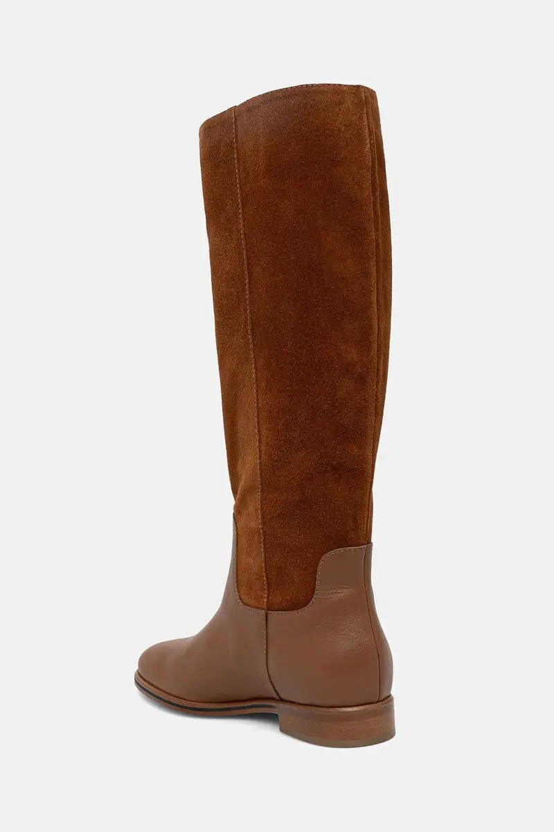 stivali in pelle donna colore marrone PA26013C0NPA220A miniatura 3