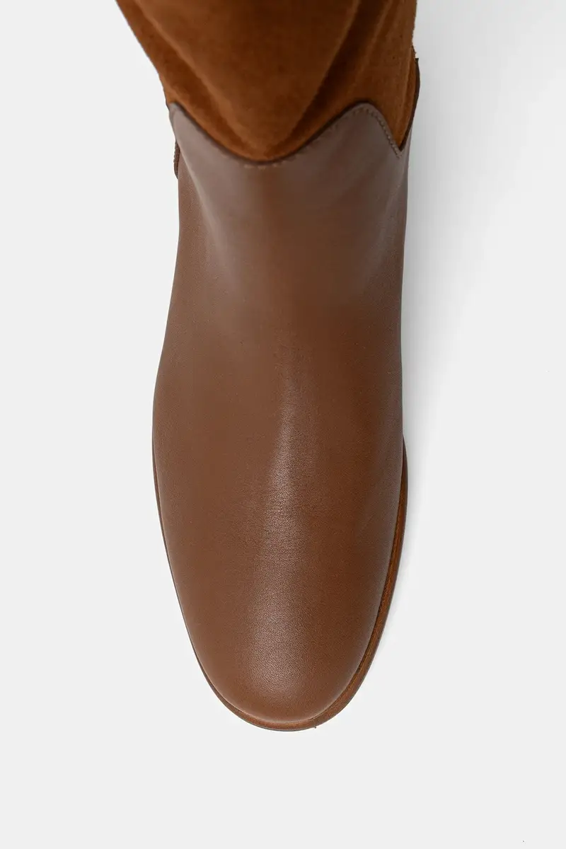 stivali in pelle donna colore marrone PA26013C0NPA220A miniatura 4