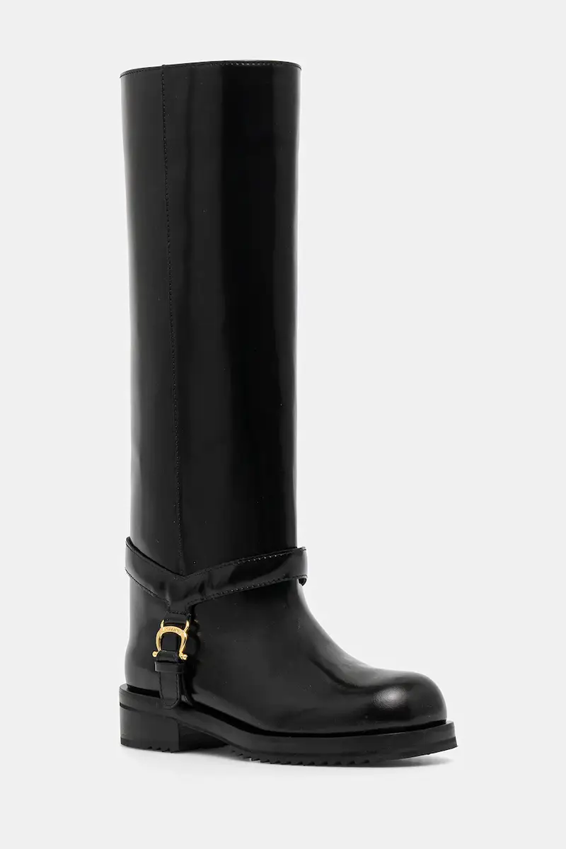 stivali in pelle donna colore nero PA26154G0NPC0000