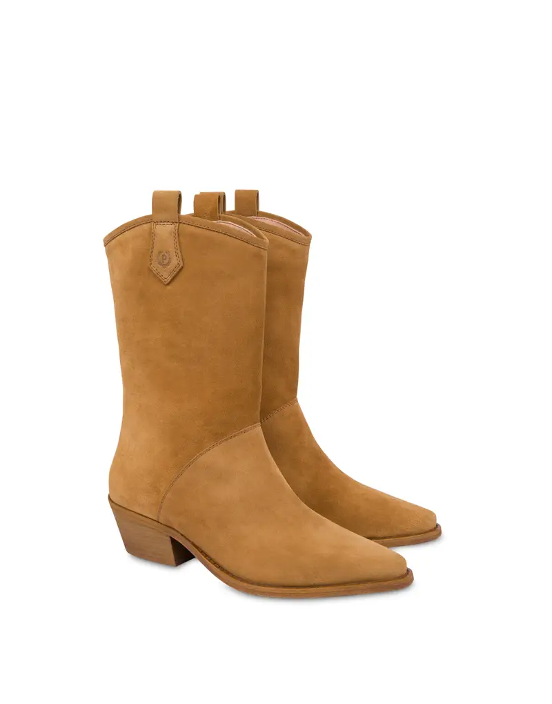 Texas Mid Boot in Crosta SAND, Pollini Beige miniatura 2