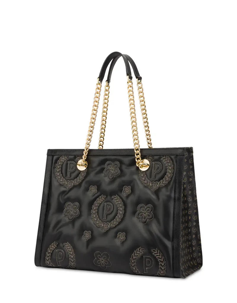 Tote bag con manici amovibili Puffy Heritage NERO/NERO/NERO, Pollini miniatura 2