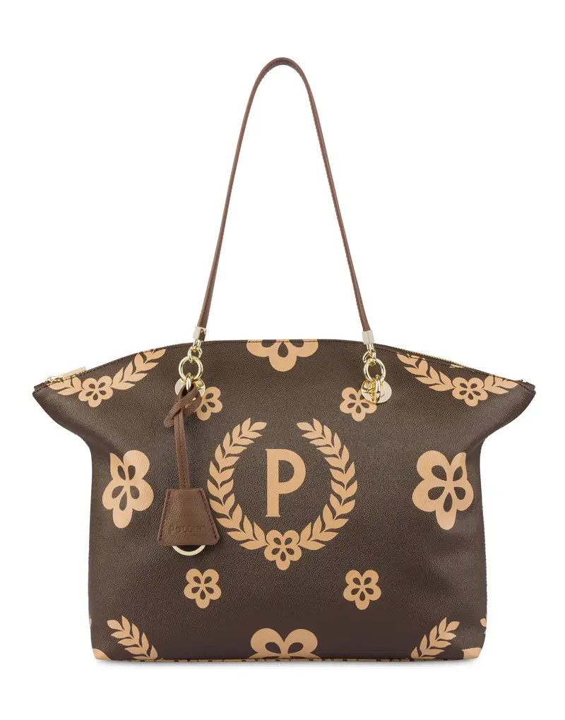 Tote bag Day-si! Heritage CREMA/MARRONE/MARRONE, Pollini