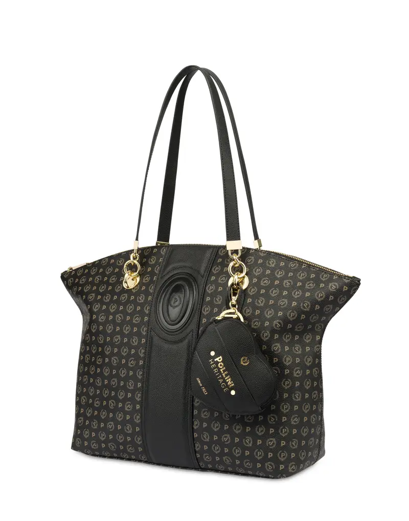 Tote bag Heritage 70 NERO/NERO., Pollini miniatura 2