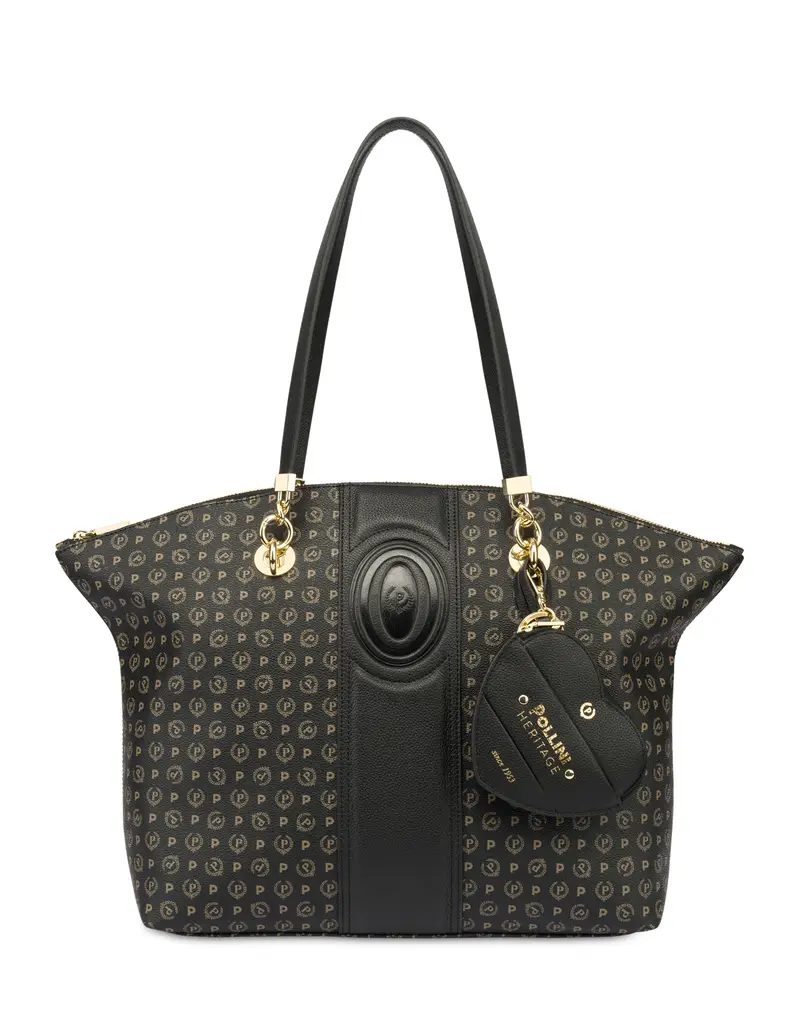 Tote bag Heritage 70 NERO/NERO., Pollini