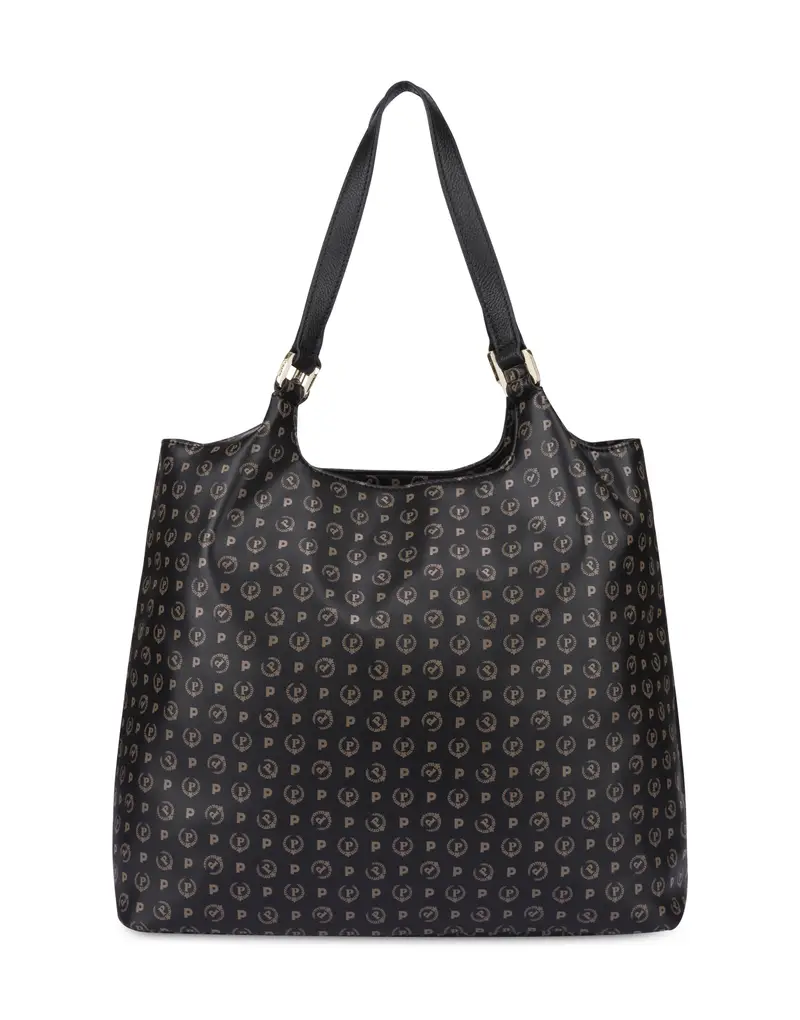 Tote bag Heritage Soft Relief NERO/NERO, Pollini