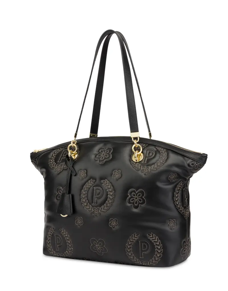 Tote bag Puffy Heritage NERO/NERO/NERO, Pollini miniatura 2
