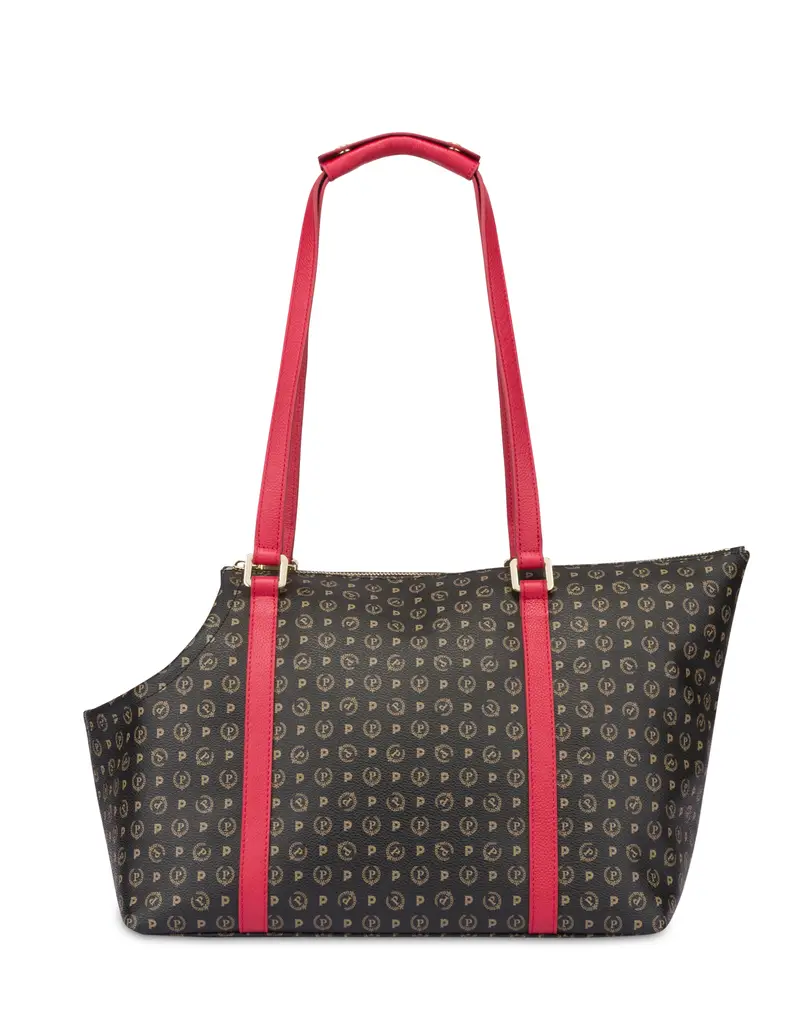 Trasportino con oblò Heritage Pet Collection NERO/LACCA, Pollini