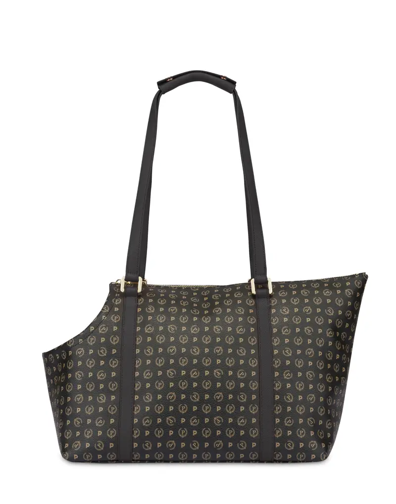 Trasportino con oblò Heritage Pet Collection NERO/NERO, Pollini