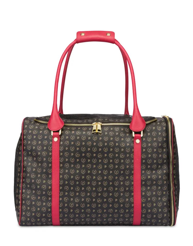 Trasportino doppio manico Heritage Pet Collection NERO/LACCA, Pollini