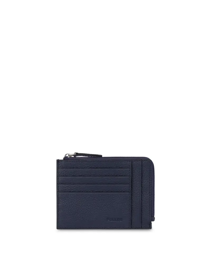 Zip Card Holder the New Touch , Pollini Blu