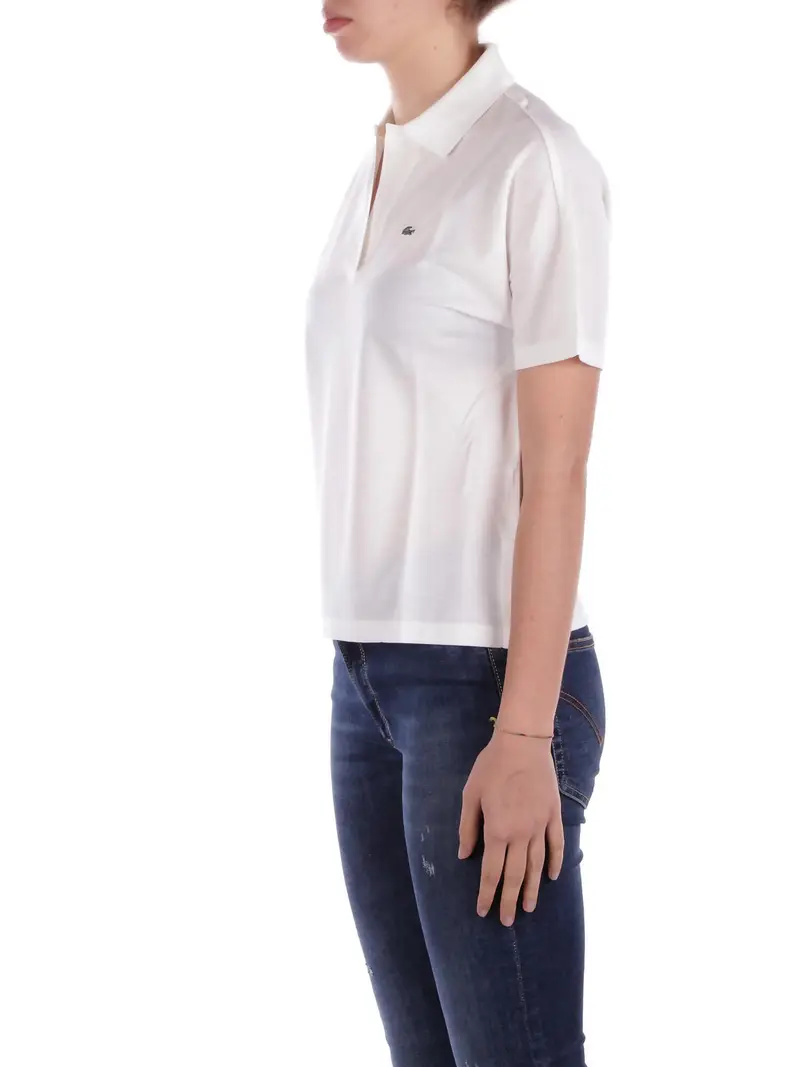 Lacoste Polo Donna Bianco 2102971 miniatura 2