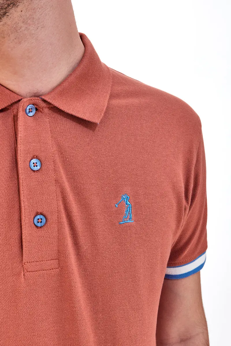 US GOLF CLUB Polo Marrone 2078740 miniatura 3