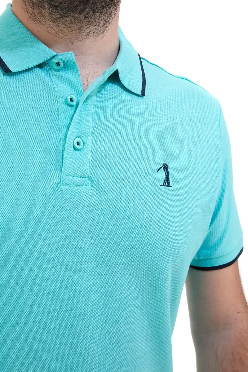 US GOLF CLUB Polo Turchese 2073970 miniatura 2