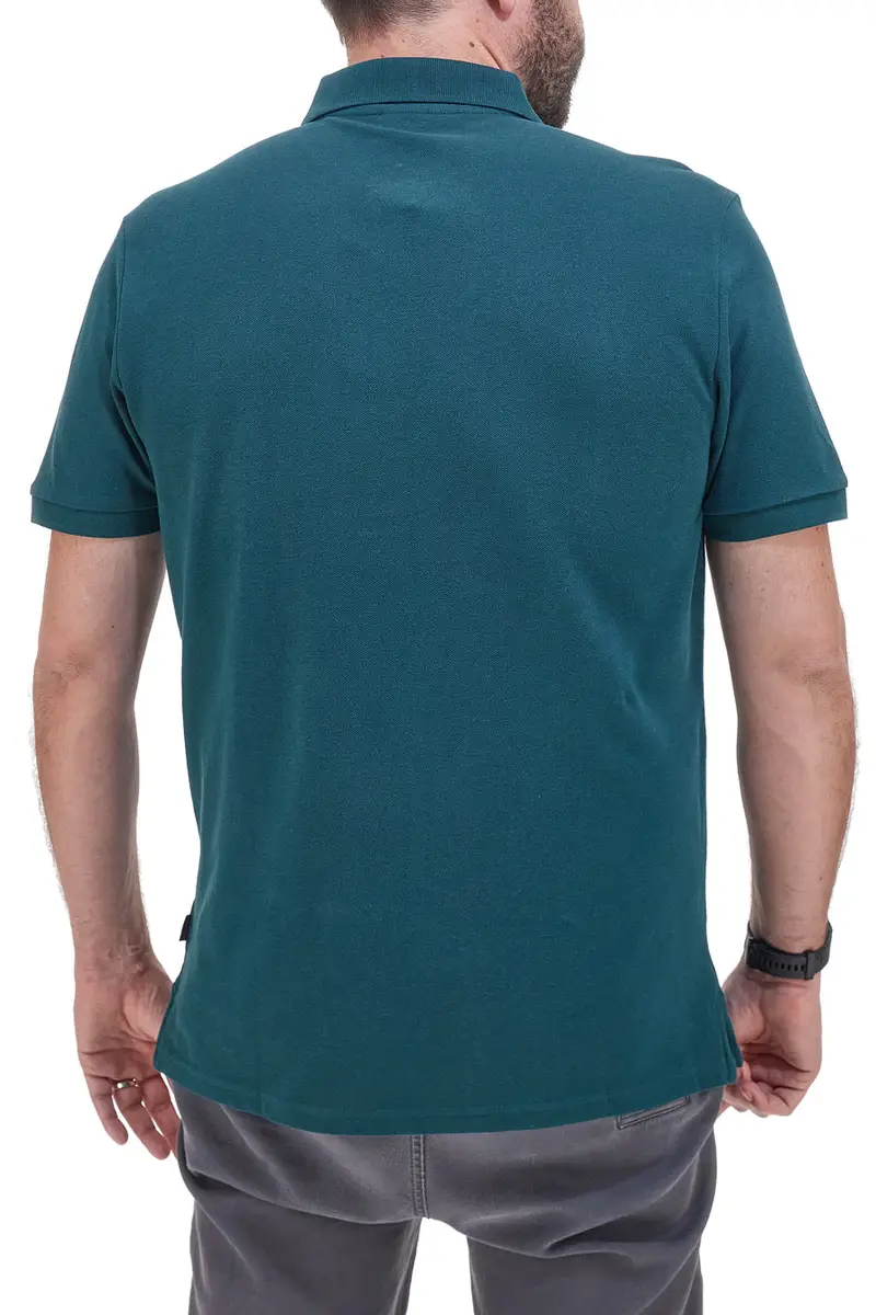 Polo Mezza Manica Verde Petrolio 100% Cotone U.S. GOLF CLUB PO2000 miniatura 3