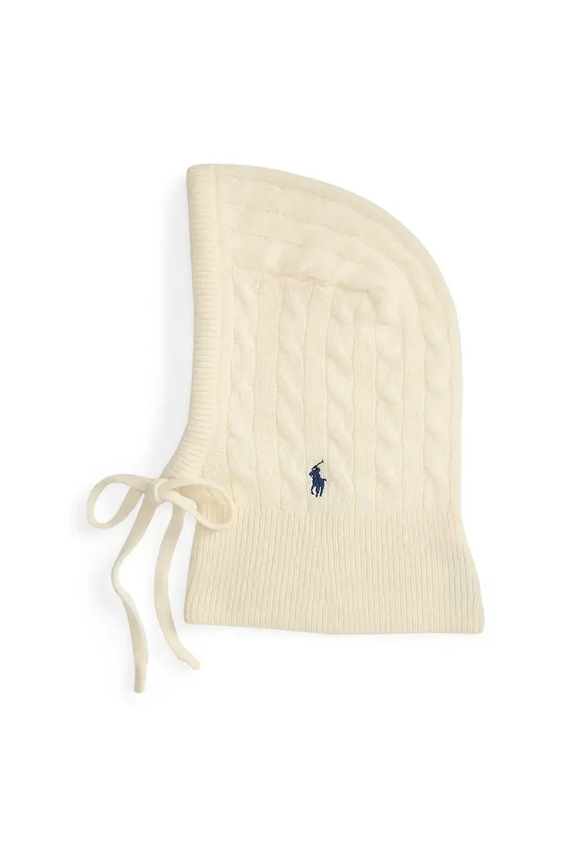 balaclava in lana colore beige 455981427