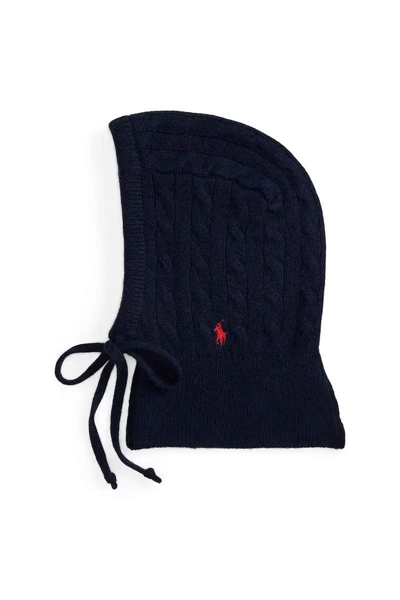 balaclava in lana colore blu navy 455981427