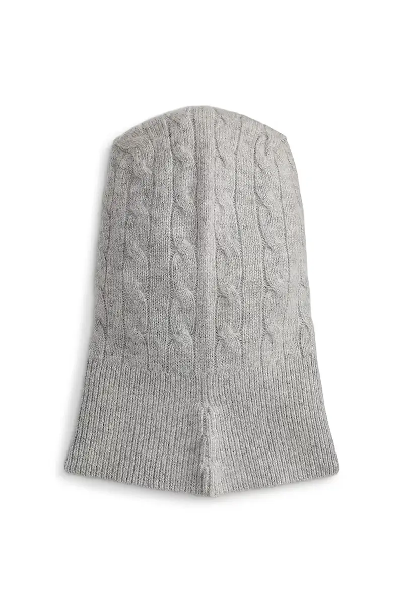 balaclava in lana colore grigio 455981427 miniatura 2