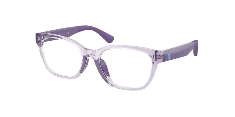 Bambino Polo Ralph Lauren PP8553U 5746 Montature da vista Iniettato Viola Trasparente Pillow Normale