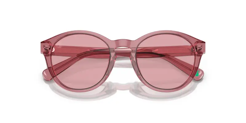 Bambino Polo Ralph Lauren PP9505U 522084 Occhiali da sole Acetato Rosa Rosa Rotonda Normale miniatura 2