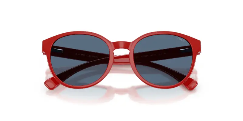 Bambino Polo Ralph Lauren PP9509U 632680 Occhiali da sole Iniettato Rosso Blu Pantos Normale miniatura 2