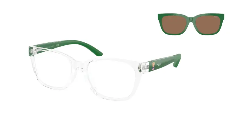 Bambino Polo Ralph Lauren PP9511U 500273 Occhiali da sole Iniettato Trasparente Trasparente Squadrata Normale