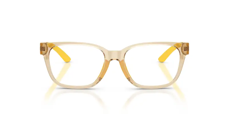 Bambino Polo Ralph Lauren PP9511U 575672 Occhiali da sole Iniettato Giallo Trasparente Squadrata Normale miniatura 3