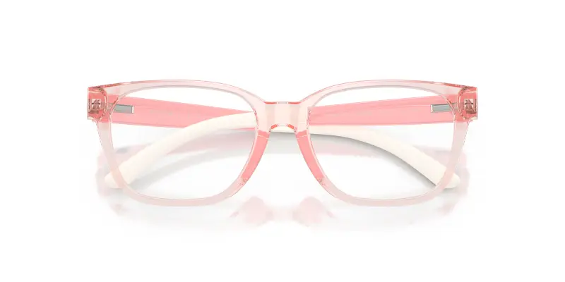 Bambino Polo Ralph Lauren PP9511U 62667N Occhiali da sole Iniettato Rosa Trasparente Squadrata Normale miniatura 2