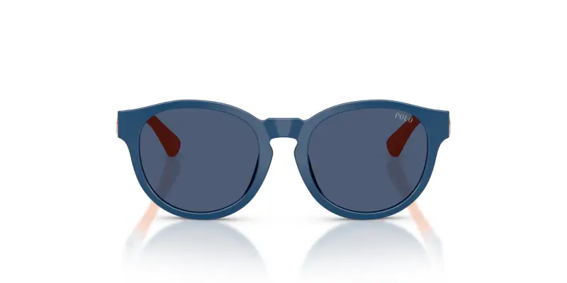 Bambino Polo Ralph Lauren PP9512U 636380 Occhiali da sole Iniettato Blu Blu Pantos Normale miniatura 3
